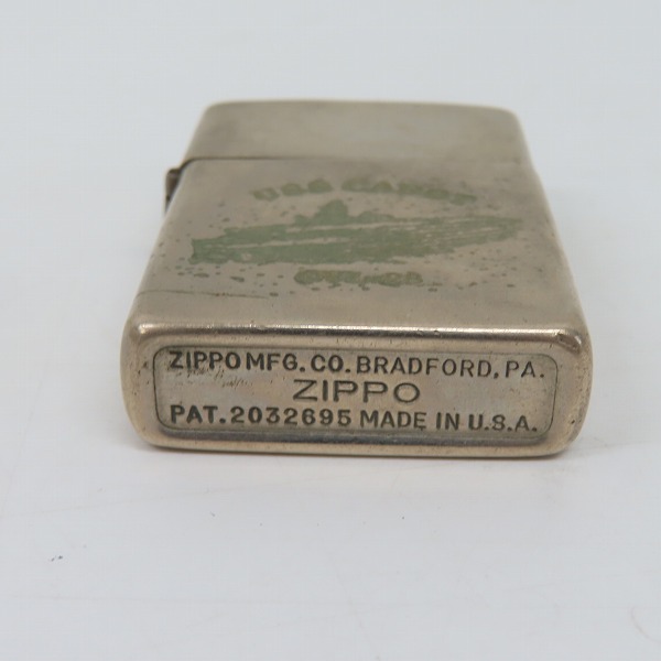 ZIPPO/ジッポー USS CABOT CVL23/アメリカ海軍 空母カボット PAT.2032695 ヴィンテージ 1946年前期~47