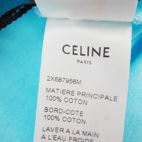 実際に弊社で買取させて頂いた【JPタグ/未使用】CELINE/セリーヌ 21SS Studded Logo S/S Tee タイダイ柄 スタッズ ロゴ 半袖 Tシャツ 2X687956M/Mの画像 5枚目