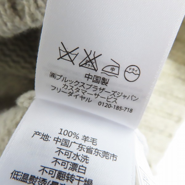 実際に弊社で買取させて頂いた【未使用】BROOKS BROTHERS Red Fleece/ブルックスブラザーズレッドフリース ハーフボタンニット/Sの画像 4枚目