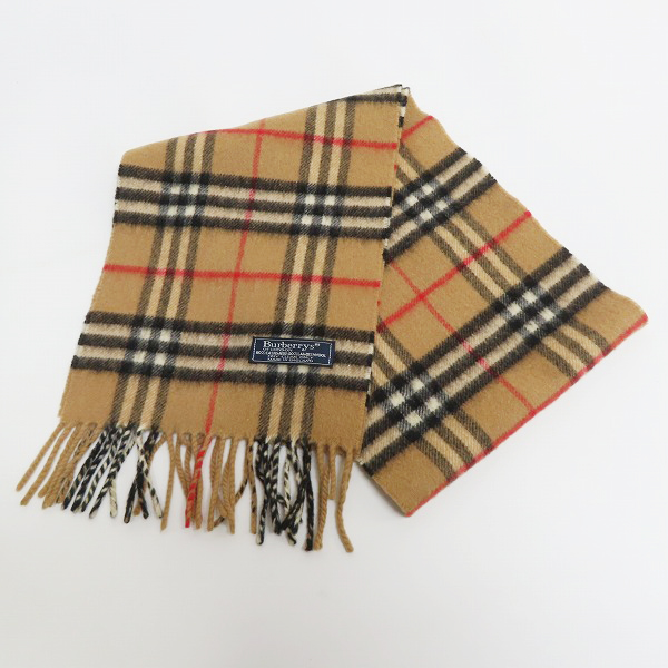 実際に弊社で買取させて頂いたBurberrys/バーバリーズ ノバチェック カシミヤ マフラー