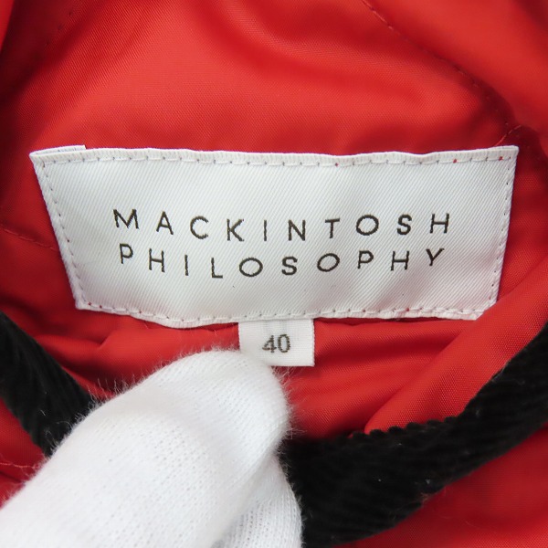 実際に弊社で買取させて頂いたMACKINTOSH PHILOSOPHY/マッキントッシュフィロソフィー リバーシブル キルティングジャケット H1F19-650-28 /40の画像 4枚目
