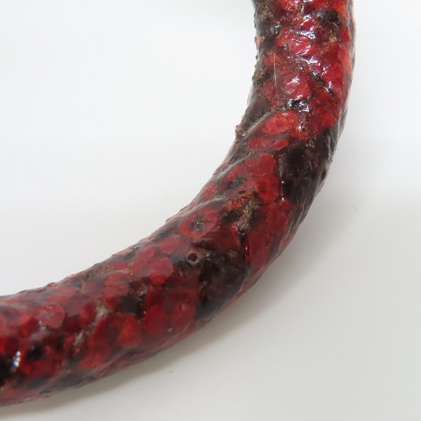 実際に弊社で買取させて頂いた【ギャラ付き】LEATHERS & TREASURES/レザーズアンドトレジャーズ スカル レザーバングルの画像 7枚目