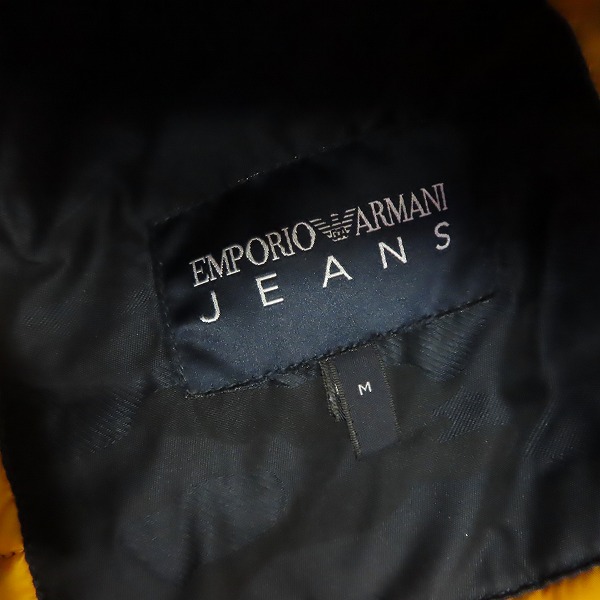実際に弊社で買取させて頂いたEMPORIO ARMANI JEANS/エンポリオアルマーニジーンズ レザーフード付き ジャケット/Mの画像 2枚目
