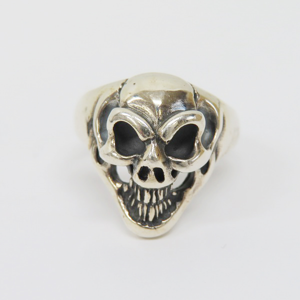 実際に弊社で買取させて頂いた【ギャラ付き】BILL WALL LEATHER/BWL/ビルウォールレザー グッドラックスカル リング/18-20号の画像 1枚目