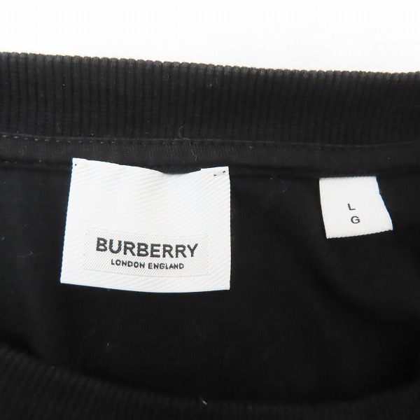 実際に弊社で買取させて頂いたBURBERRY/バーバリー ラベルアップリケ オーバーサイズTシャツ 8057099/Lの画像 2枚目