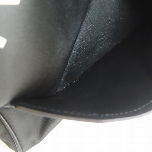 実際に弊社で買取させて頂いたGIVENCHY/ジバンシィ レザー×ナイロン ロゴラインショルダーバッグの画像 8枚目