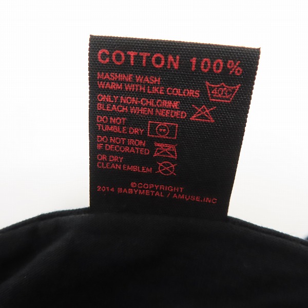 実際に弊社で買取させて頂いたBABYMETAL/ベビーメタル GIVE ME CHOCOLATE/ギミチョコ バンドTシャツ/Lの画像 3枚目
