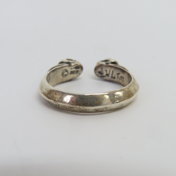 実際に弊社で買取させて頂いたBILL WALL LEATHER/BWL/ビルウォールレザー ダブルスカルリング R438 11.5号の画像 3枚目