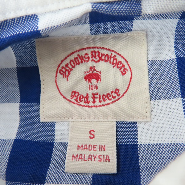実際に弊社で買取させて頂いた【未使用】BROOKS BROTHERS Red Fleece/ブルックスブラザーズレッドフリース クレイジーパターン柄切替 シャツ/Sの画像 2枚目
