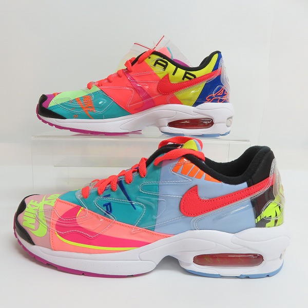 実際に弊社で買取させて頂いた【未使用】 NIKE×atmos/ナイキ×アトモス AIR MAX2 LIGHT QS エアマックス2 CJ6200-001/27.5の画像 3枚目