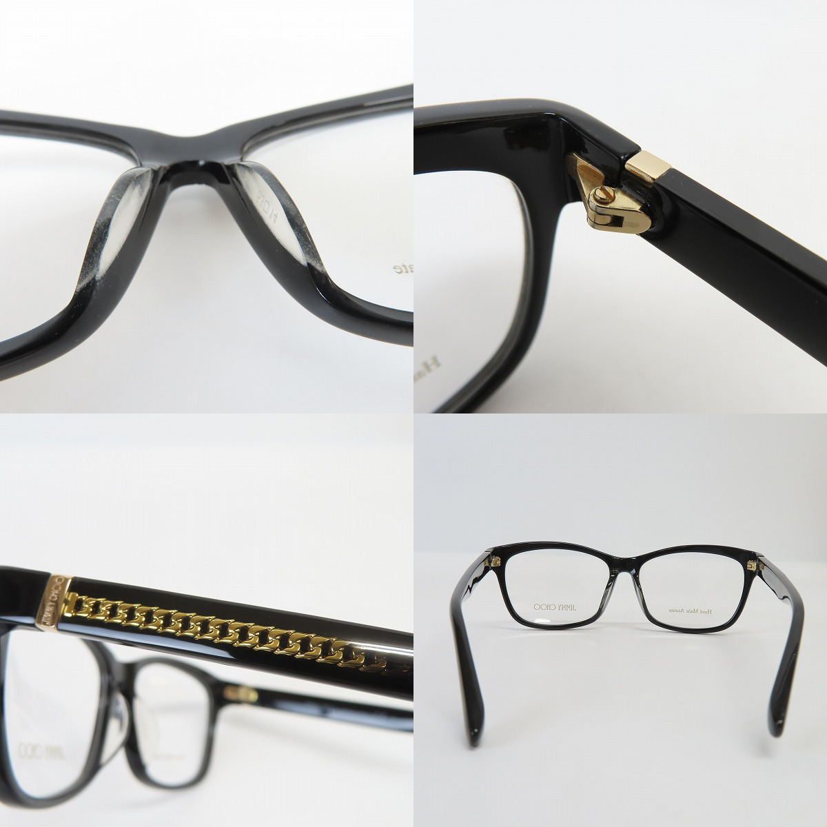 実際に弊社で買取させて頂いたJIMMY CHOO/ジミーチュウ メガネフレーム アイウェア  JC132/F 10Eの画像 7枚目