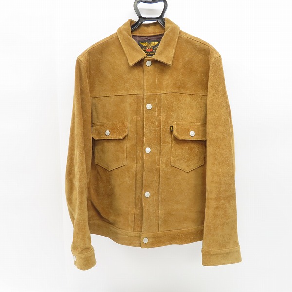 実際に弊社で買取させて頂いたCALEE/キャリー BACK SKIN LEATHER JACKET/バックスキンレザージャケット/スエード レザージャケット/XL