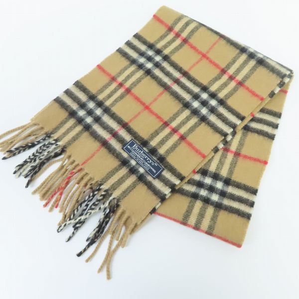 実際に弊社で買取させて頂いたBurberrys/バーバリーズ ノバチェック ウール・カシミヤ混 マフラー