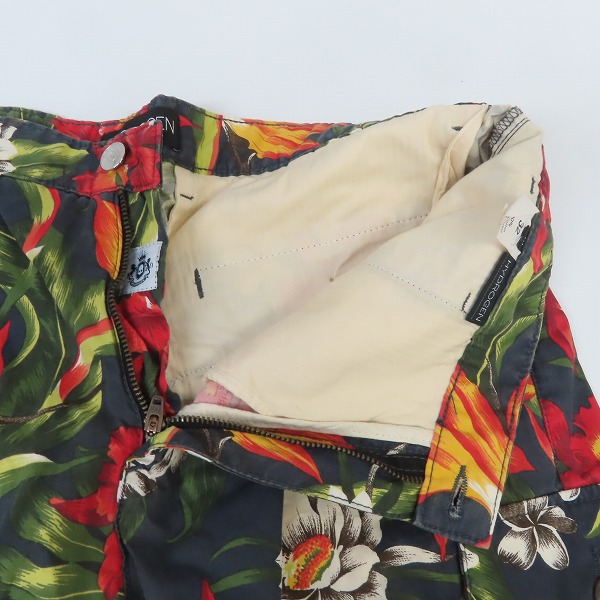 実際に弊社で買取させて頂いたHYDROGEN/ハイドロゲン ハワイアン柄 ショート カーゴパンツ/32の画像 4枚目