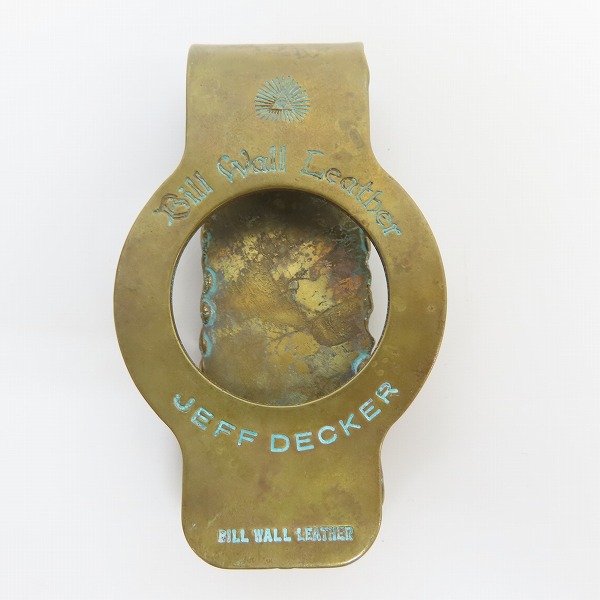 実際に弊社で買取させて頂いた【ギャラ付/カスタム】BWL/ビルウォールレザー JEFF DECKER コラボ マネークリップの画像 1枚目
