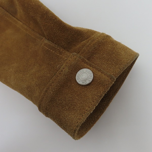 実際に弊社で買取させて頂いたCALEE/キャリー BACK SKIN LEATHER JACKET/バックスキンレザージャケット/スエード レザージャケット/XLの画像 6枚目