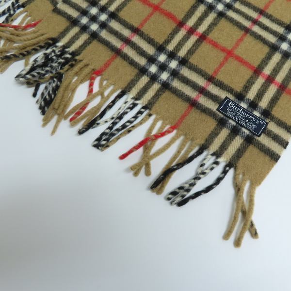 実際に弊社で買取させて頂いたBurberrys/バーバリーズ チェック カシミア マフラーの画像 3枚目