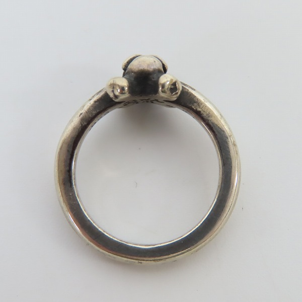 実際に弊社で買取させて頂いたBILL WALL LEATHER/BWL/ビルウォールレザー スモール クロスボーンスカル リング 13号の画像 5枚目