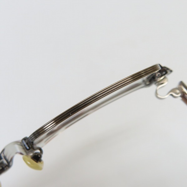 実際に弊社で買取させて頂いた999.9/フォーナインズ ウェリントン型 メガネフレーム/アイウェア/眼鏡 M-27 6023の画像 8枚目