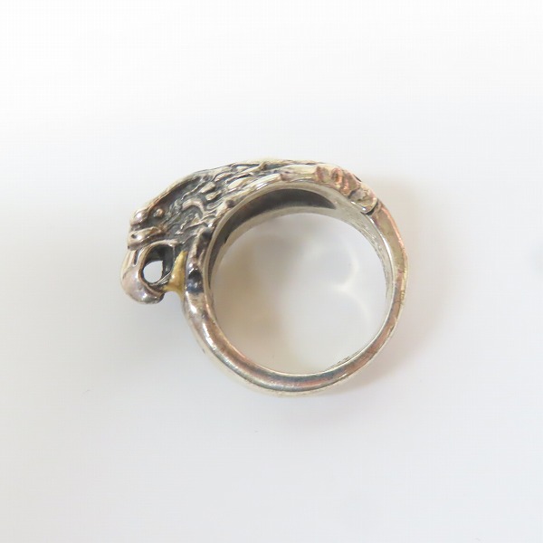 実際に弊社で買取させて頂いたBILL WALL LEATHER/ビルウォールレザー ラージイーグルリング/19.5-21号の画像 5枚目