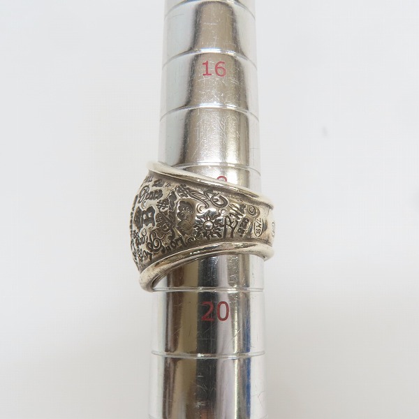 実際に弊社で買取させて頂いたBILL WALL LEATHER/ビルウォールレザー GRAFFITI DOME RING/グラフィティドームリング/18-20号の画像 8枚目