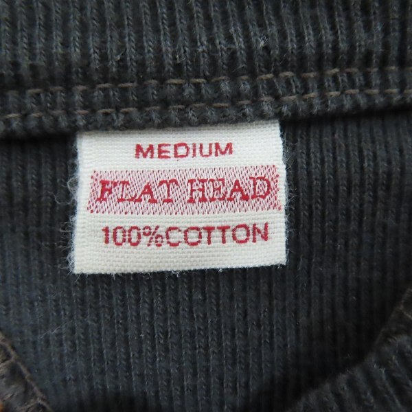 実際に弊社で買取させて頂いたTHE FLAT HEAD/フラットヘッド Honey MOTOR OIL ラグランスリーブ スウェット/トレーナー/Mの画像 2枚目