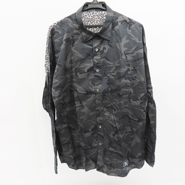 実際に弊社で買取させて頂いたuniform experiment/ユニフォームエクスペリメント 5 STAR APPLIQUE WRINKLED CHECK B.D SHIRT UE-170029/4