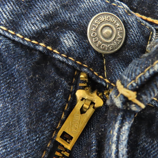 実際に弊社で買取させて頂いたTHE FLAT HEAD/フラットヘッド タイトフィット ストレッチ デニムパンツ/ジーンズ 3001SPC/34の画像 7枚目