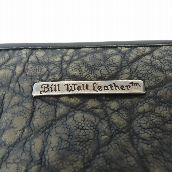 実際に弊社で買取させて頂いたBWL/ビルウォールレザー コインジップウォレット ｗ/ヒッポーレザー/カバ革の画像 5枚目