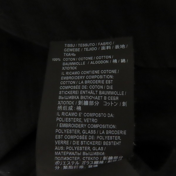 実際に弊社で買取させて頂いた【JPタグ】SAINT LAURENT PARIS/サンローランパリ 20SS ストライプオフィサー長袖シャツ/刺繍/ビーズ装飾 599691 Y1A47/40の画像 4枚目