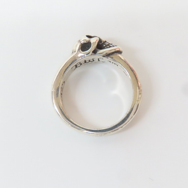 実際に弊社で買取させて頂いたBILL WALL LEATHER/ビルウォールレザー グッドラックスカル リング/17-18号の画像 5枚目