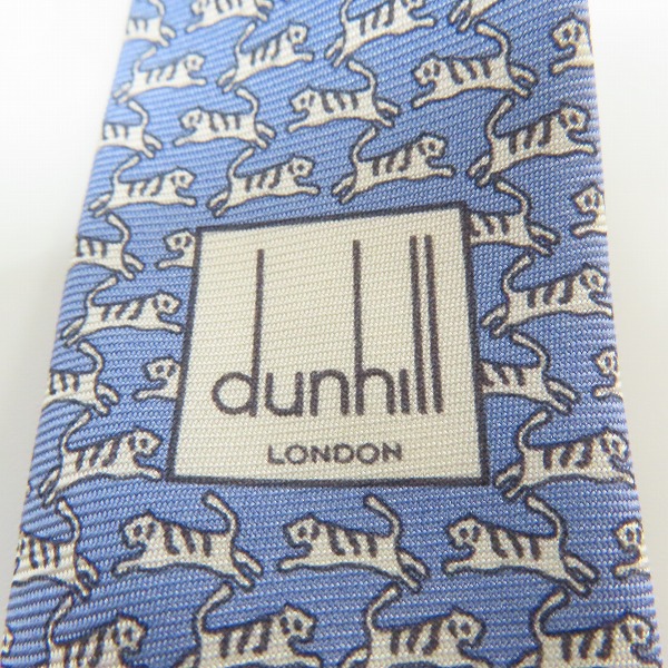 実際に弊社で買取させて頂いたDunhill/ダンヒル アニマル柄 シルクネクタイの画像 5枚目