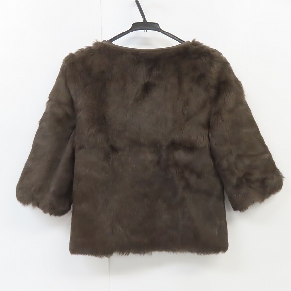 実際に弊社で買取させて頂いたAMERICAN RAG CIE/アメリカンラグシー ラビットファー×牛革 ジャケット 01-0013/Fの画像 1枚目