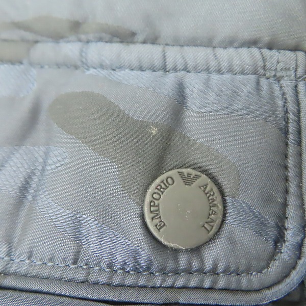 実際に弊社で買取させて頂いたEMPORIO ARMANI JEANS/エンポリオアルマーニジーンズ レザーフード付き ジャケット/Mの画像 5枚目