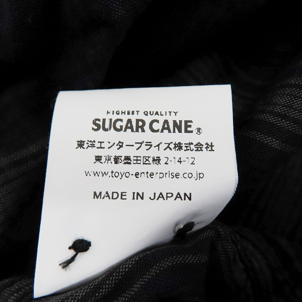 実際に弊社で買取させて頂いた【未使用】SUGAR CANE/シュガーケーン レーヨン オンブレチェックシャツ SC28852/Mの画像 4枚目