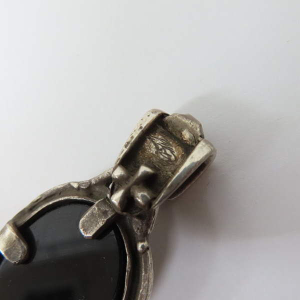 実際に弊社で買取させて頂いたALEXSTREETER/アレックスストリーター ゴートヘッド オニキスペンダント/ネックレスの画像 5枚目