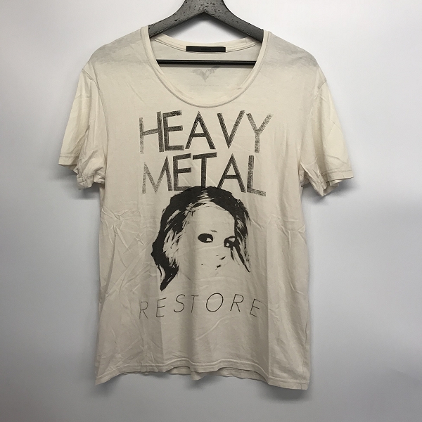 実際に弊社で買取させて頂いた【おまとめ品】Moonage Devilment/ムーンエイジデビルメント ycut copy/HEAVY METAL プリント 七分袖/半袖Tシャツの画像 3枚目