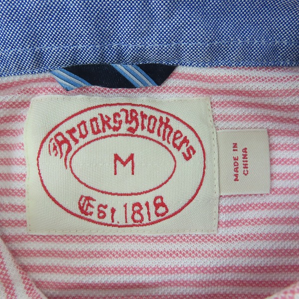 実際に弊社で買取させて頂いたBROOKS BROTHERS/ブルックスブラザーズ ワンポイント刺繍 ボタンダウンシャツ/Mの画像 2枚目