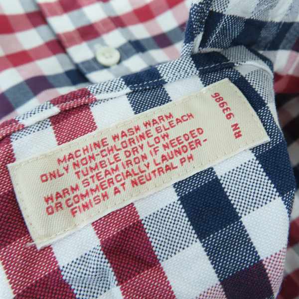 実際に弊社で買取させて頂いたBROOKS BROTHERS/ブルックスブラザーズ ボタンダウンシャツ ブロックチェック/Sの画像 6枚目