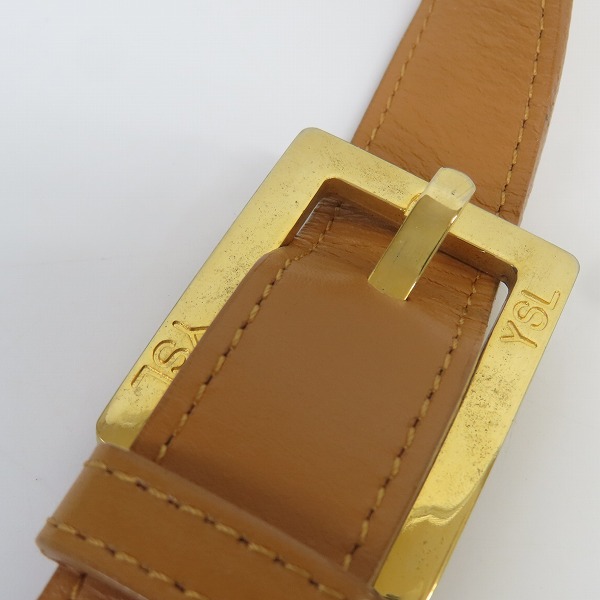 実際に弊社で買取させて頂いたYves Saint Laurent/イヴサンローラン モノグラム 巾着型 2WAY ショルダーバッグの画像 6枚目