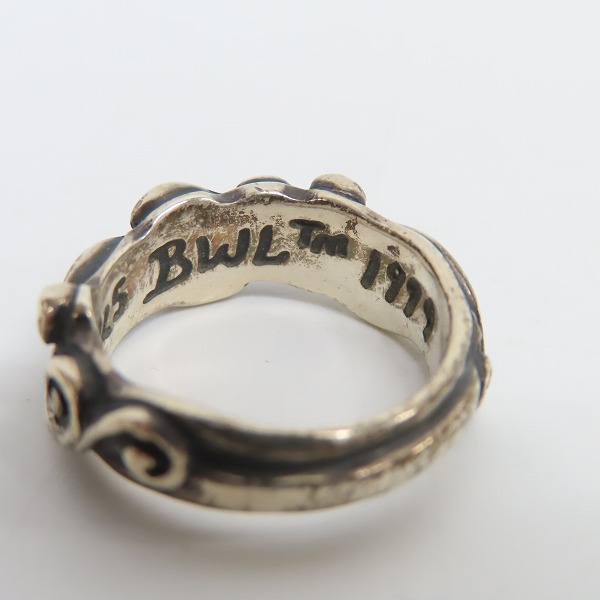 実際に弊社で買取させて頂いたBILL WALL LEATHER/BWL/ビルウォールレザー 99ウェーブリング R205 11.5-12号の画像 6枚目