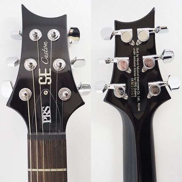 実際に弊社で買取させて頂いた★PRS/Paul Reed Smith/ポールリードスミス SE Custom 24 バードインレイ コイルタップ搭載 ギグケース付の画像 3枚目