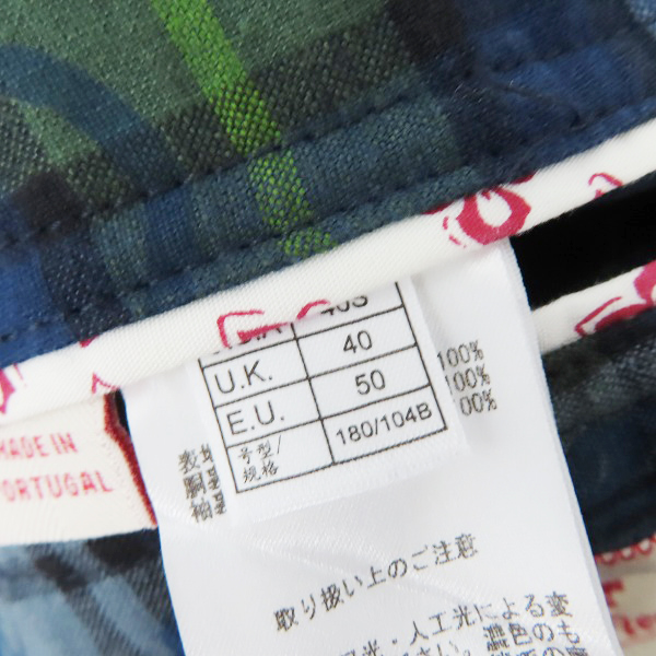 実際に弊社で買取させて頂いたBROOKS BROTHERS Red Fleece/ブルックスブラザーズレッドフリース チェック/花柄 テーラードジャケット /40の画像 3枚目