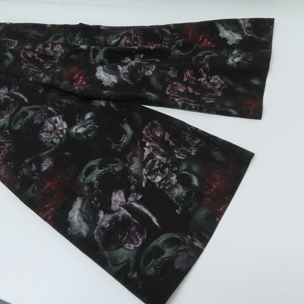 実際に弊社で買取させて頂いたLAD MUSICIAN/ラッドミュージシャン 20AW 2TUCK CROPPED WOOL GABARDINE INKJET (FLOWER SKULL) 2220-563/42の画像 7枚目