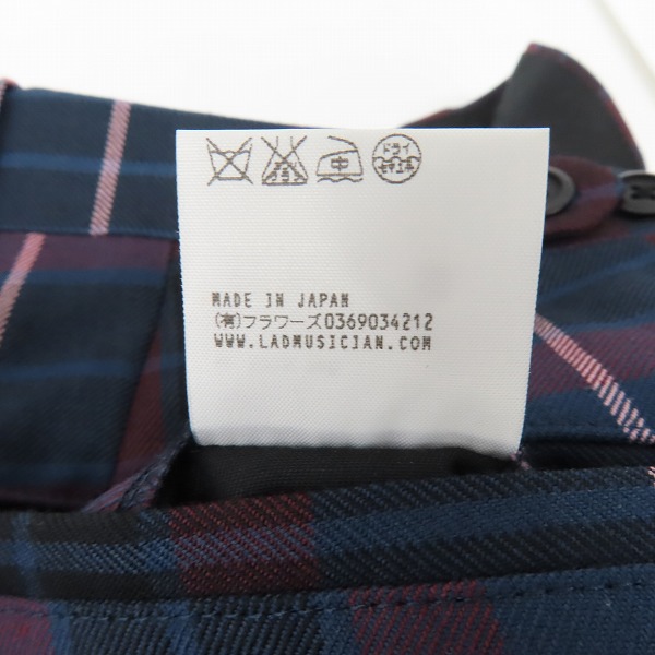 実際に弊社で買取させて頂いたLAD MUSICIAN/ラッドミュージシャン 16AW タータンチェック スラックスパンツ/44の画像 5枚目