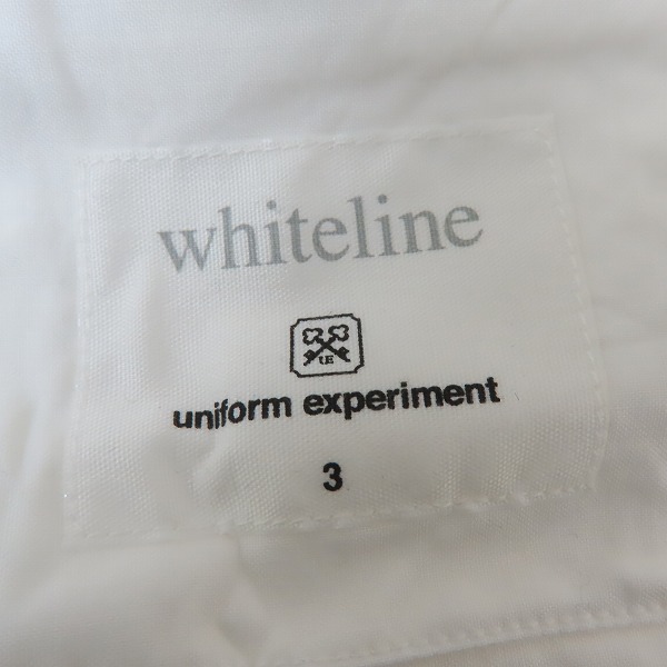 実際に弊社で買取させて頂いたuniform experiment/ユニフォームエクスペリメント NUMBERING B.D SHIRT UE-150061/3の画像 2枚目