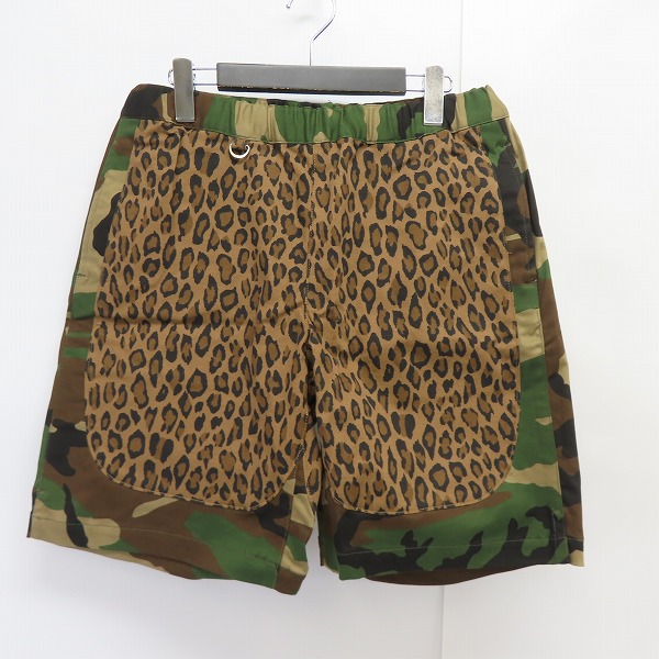 実際に弊社で買取させて頂いたuniform experiment/ユニフォームエクスペリメント サイドパネルイージーショーツ レオパード柄 UE-160080/2