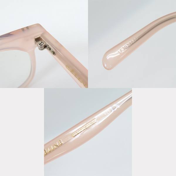 実際に弊社で買取させて頂いたCELINE/セリーヌ クリア 眼鏡/メガネフレーム CL50010F 072の画像 7枚目