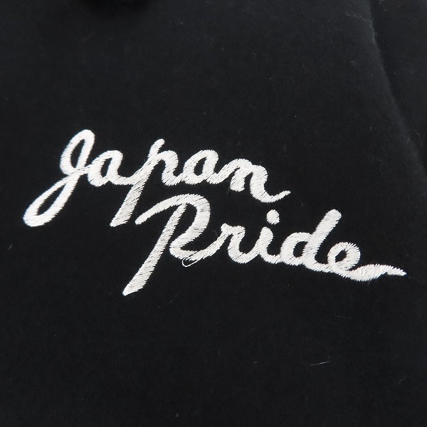 実際に弊社で買取させて頂いたCALEE/キャリー 16AW 刺繍デザイン Melton souvenir jacket/メルトン スーベニア ジャケット/Lの画像 5枚目