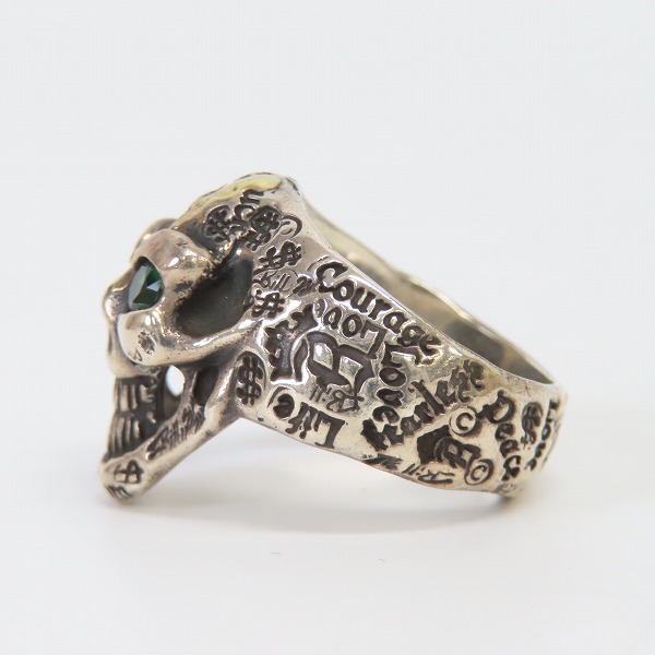 実際に弊社で買取させて頂いたBILL WALL LEATHER/BWL/ビルウォールレザー グッドラックスカル リング カスタム 15号の画像 2枚目